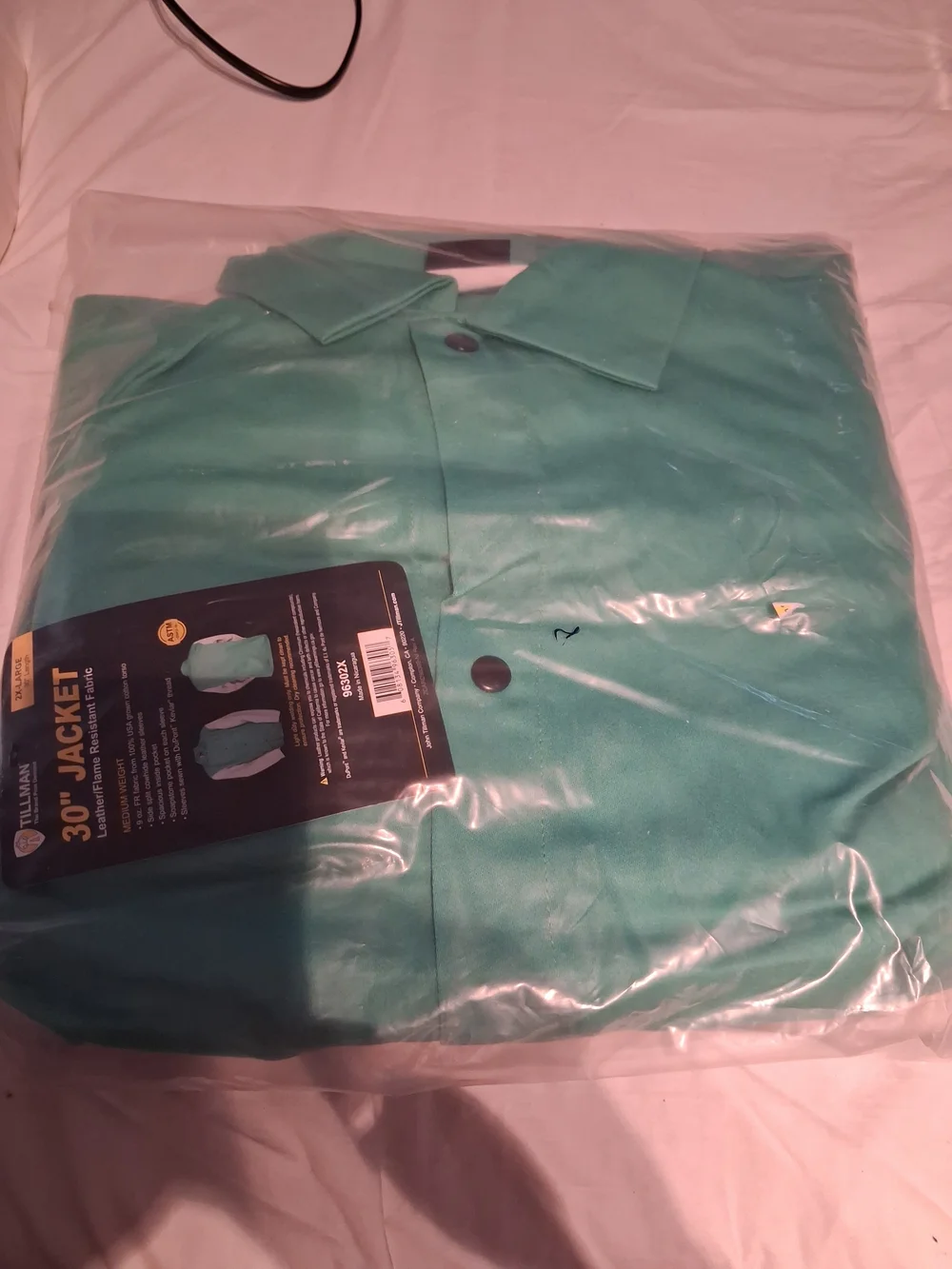 Tillman 96302X 2XL FR Cotton Leather Sleeve Welding Jacket New